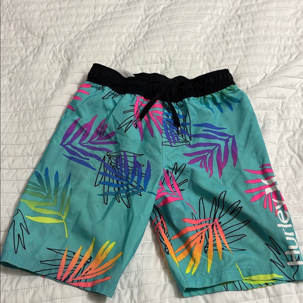 Hurley Tropical Leaf Print Swim Shorts